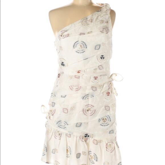 ALC Barney’s Embroidered One Shoulder Dress size 8 NWT - Picture 4 of 6